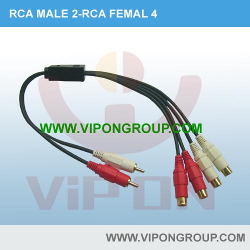 RCA MALE 2-RCA FEMAL 4